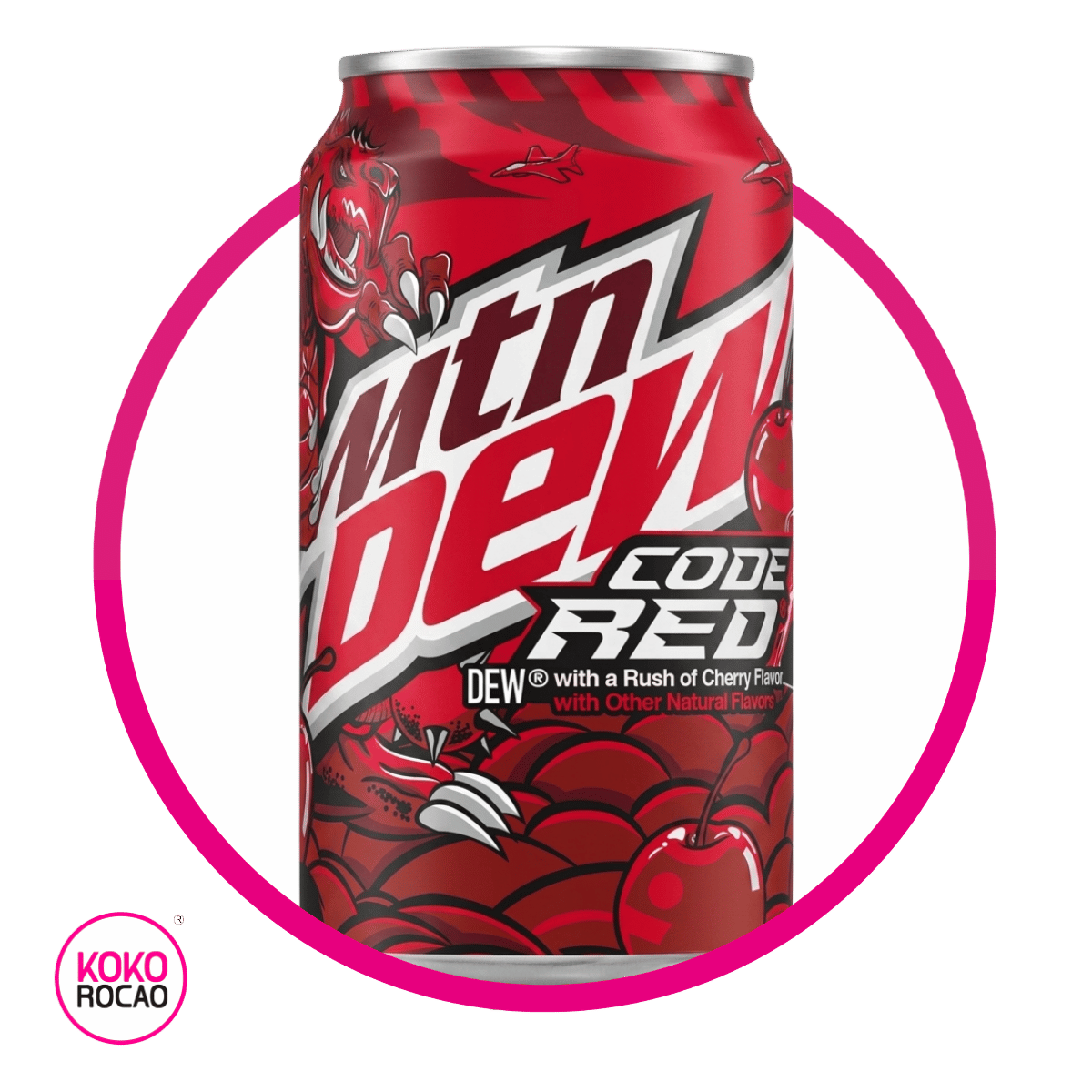 Lata de MTN Dew Code Red 355 ml