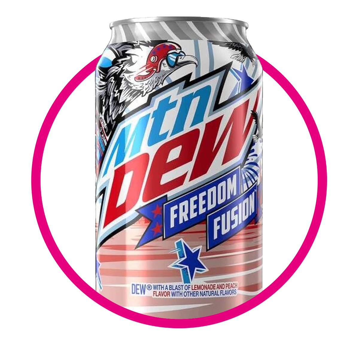 Lata de MTN Dew Freedom Fusion 355 ml