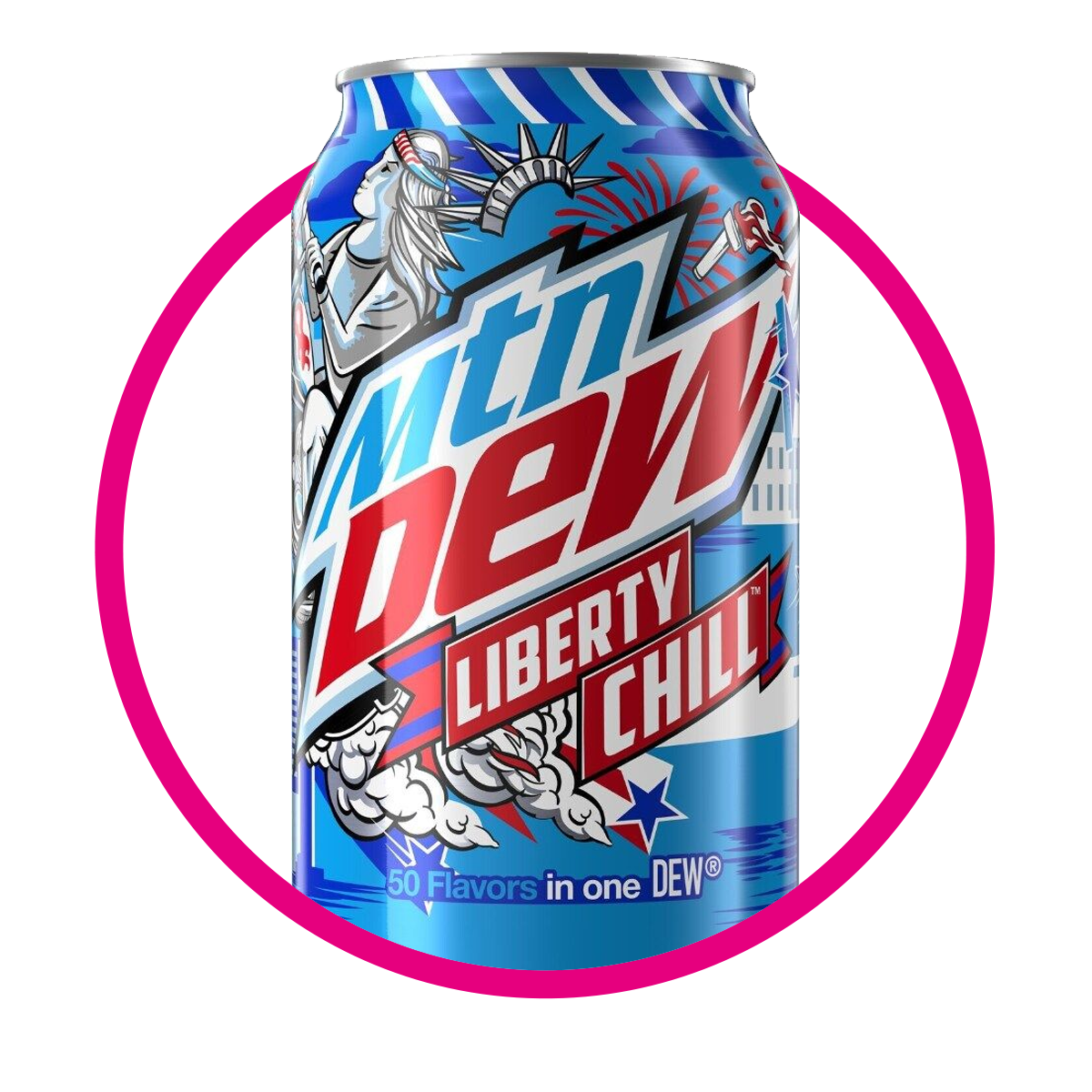 Lata de MTN Dew Liberty Chill 355 ml