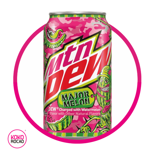 Lata de MTN Dew Major Melon 355 ml