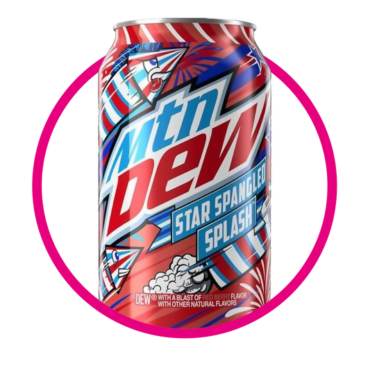 Lata de MTN Dew Star Spangled Splash 355 ml
