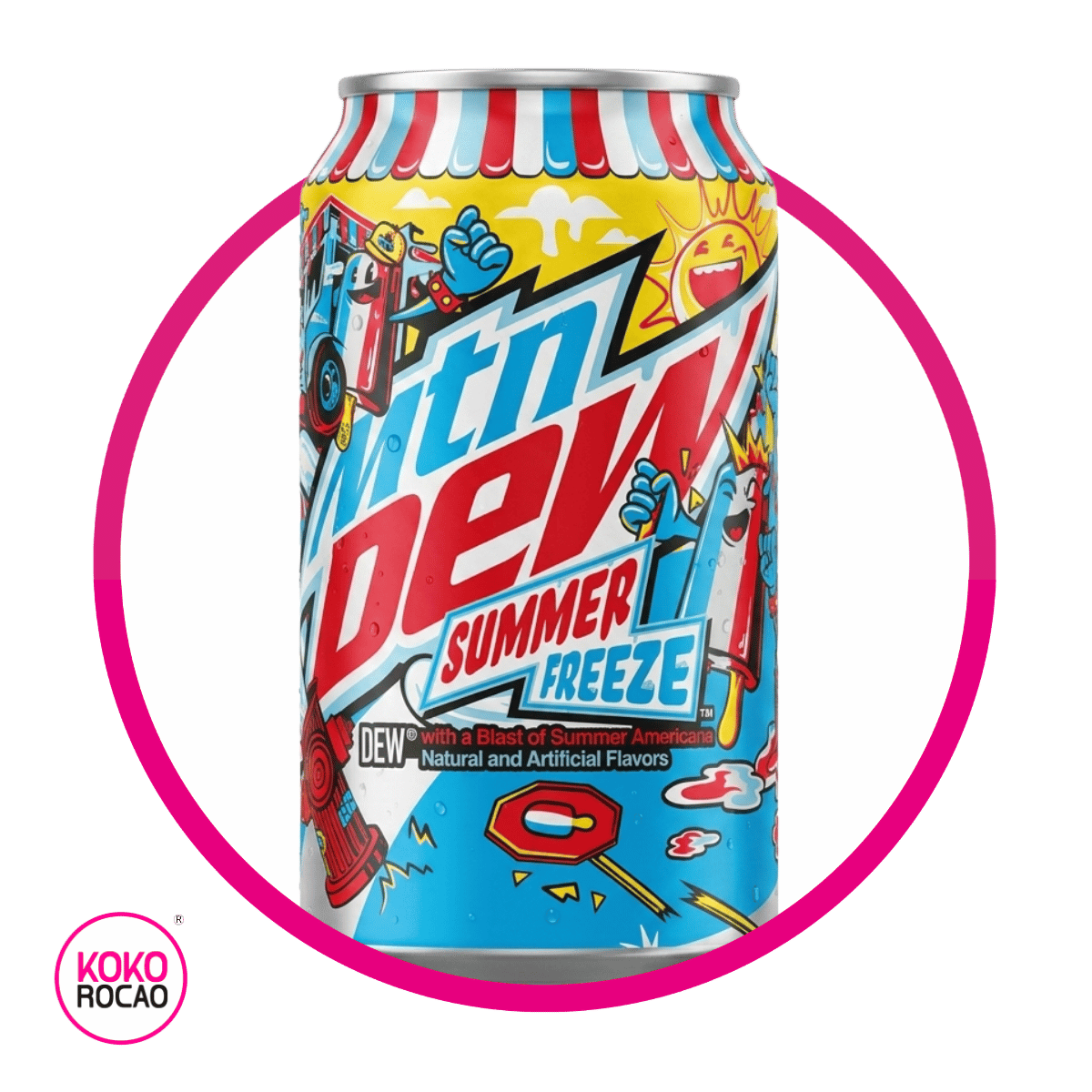 Lata de MTN Dew Summer Freeze 355 ml
