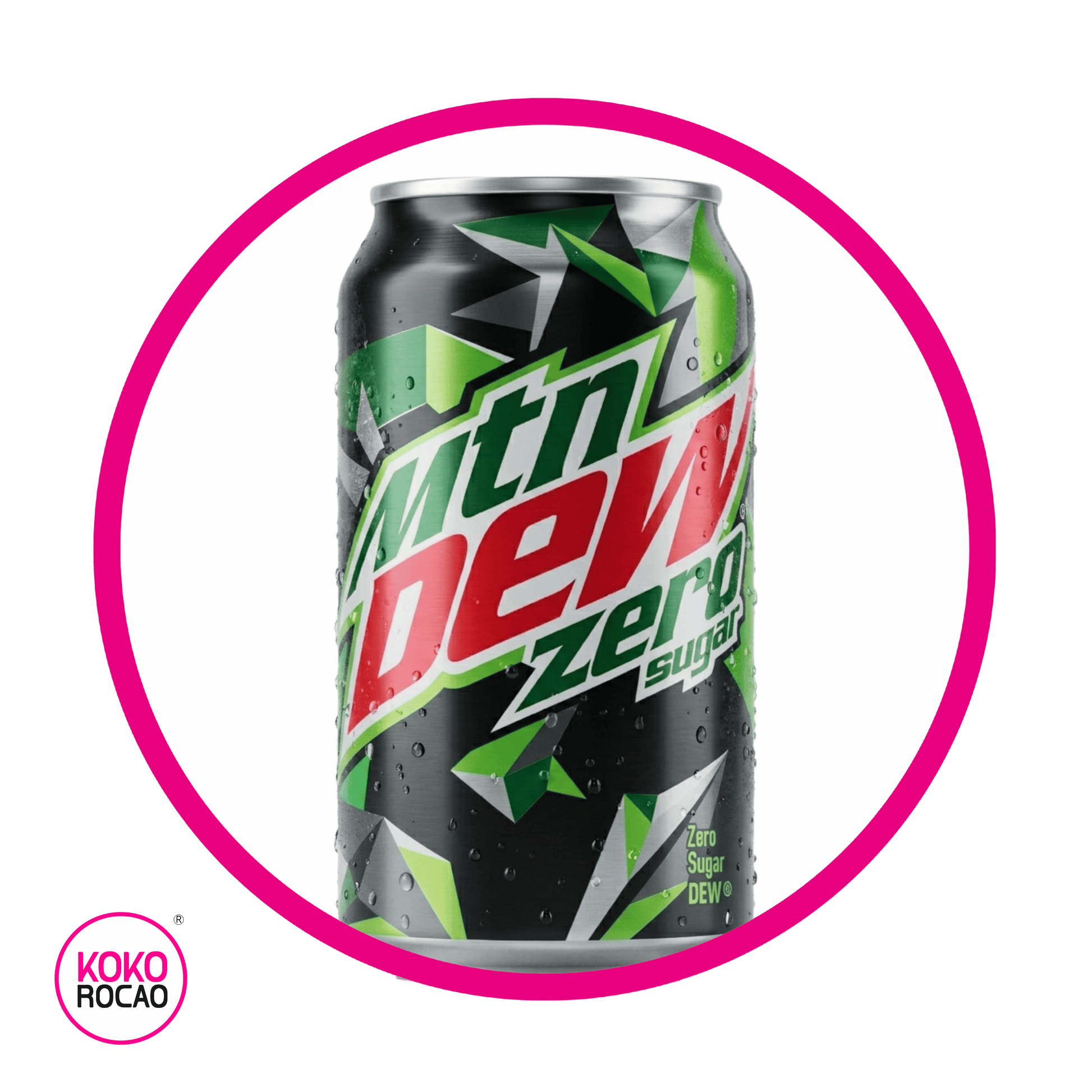 Lata de MTN Dew Zero Sugar 355 ml