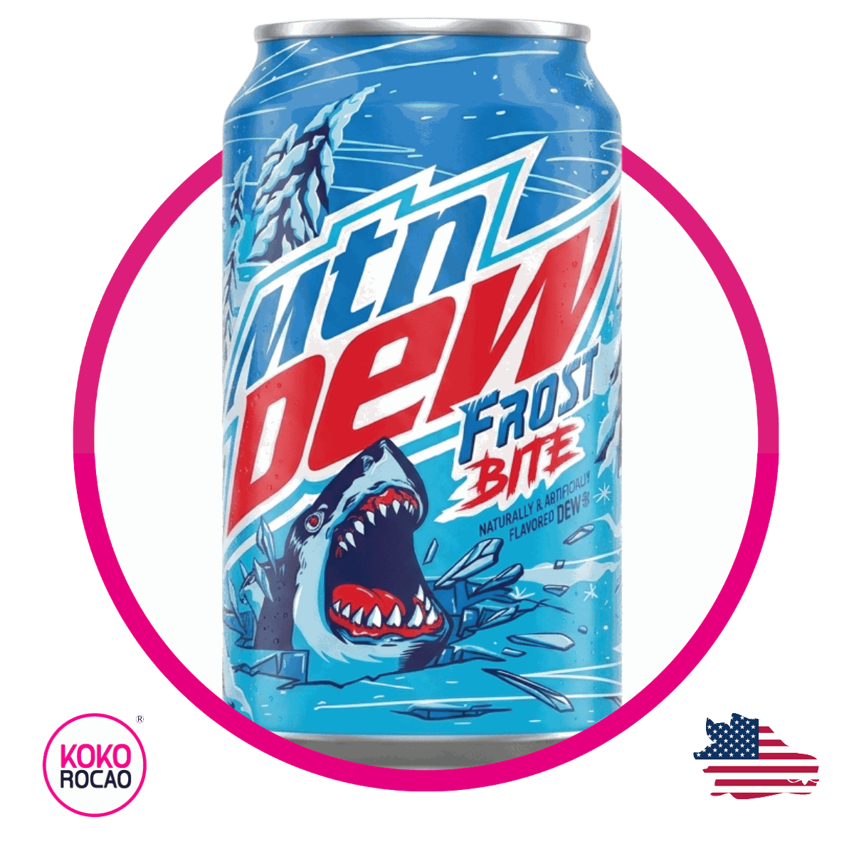 Lata de MTN Dew Frost Bite 355 ml