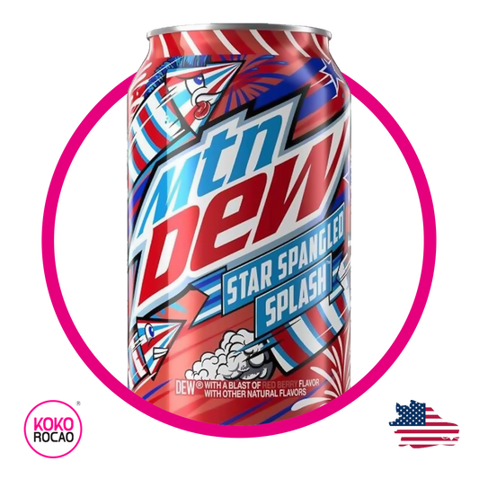 Lata de MTN Dew Star Spangled Splash 355 ml