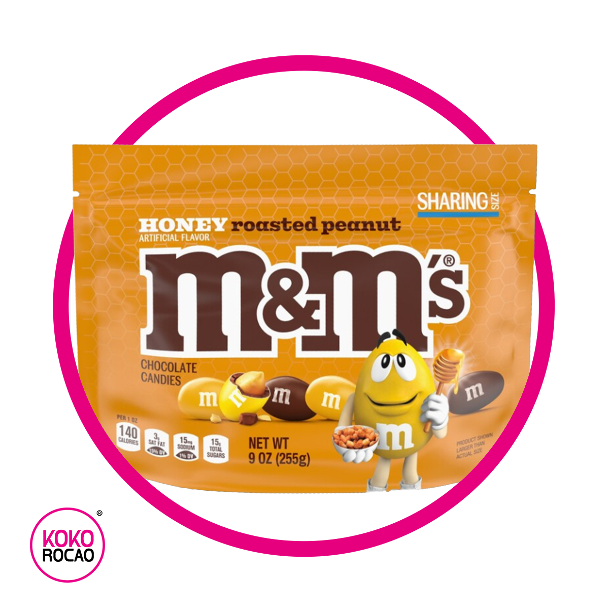 Bolsa de M&MS Honey Roasted Peanut 255 g