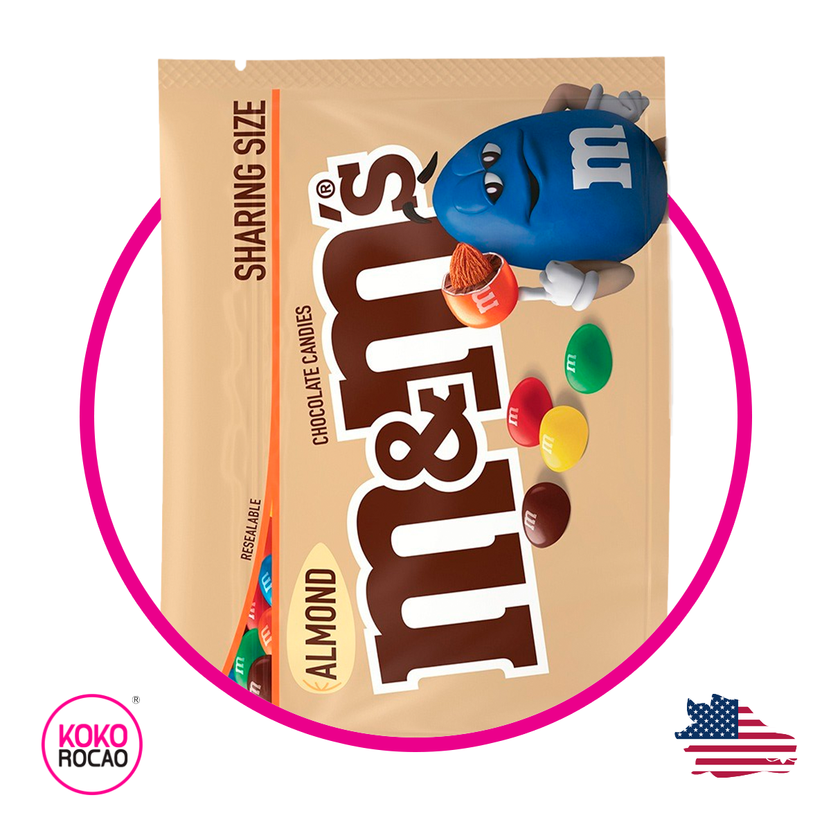 Bolsa de M&MS Almond 243.8 g