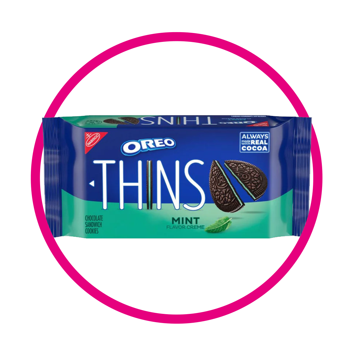 Caja de Nabisco Oreo Thins Mint 334 g