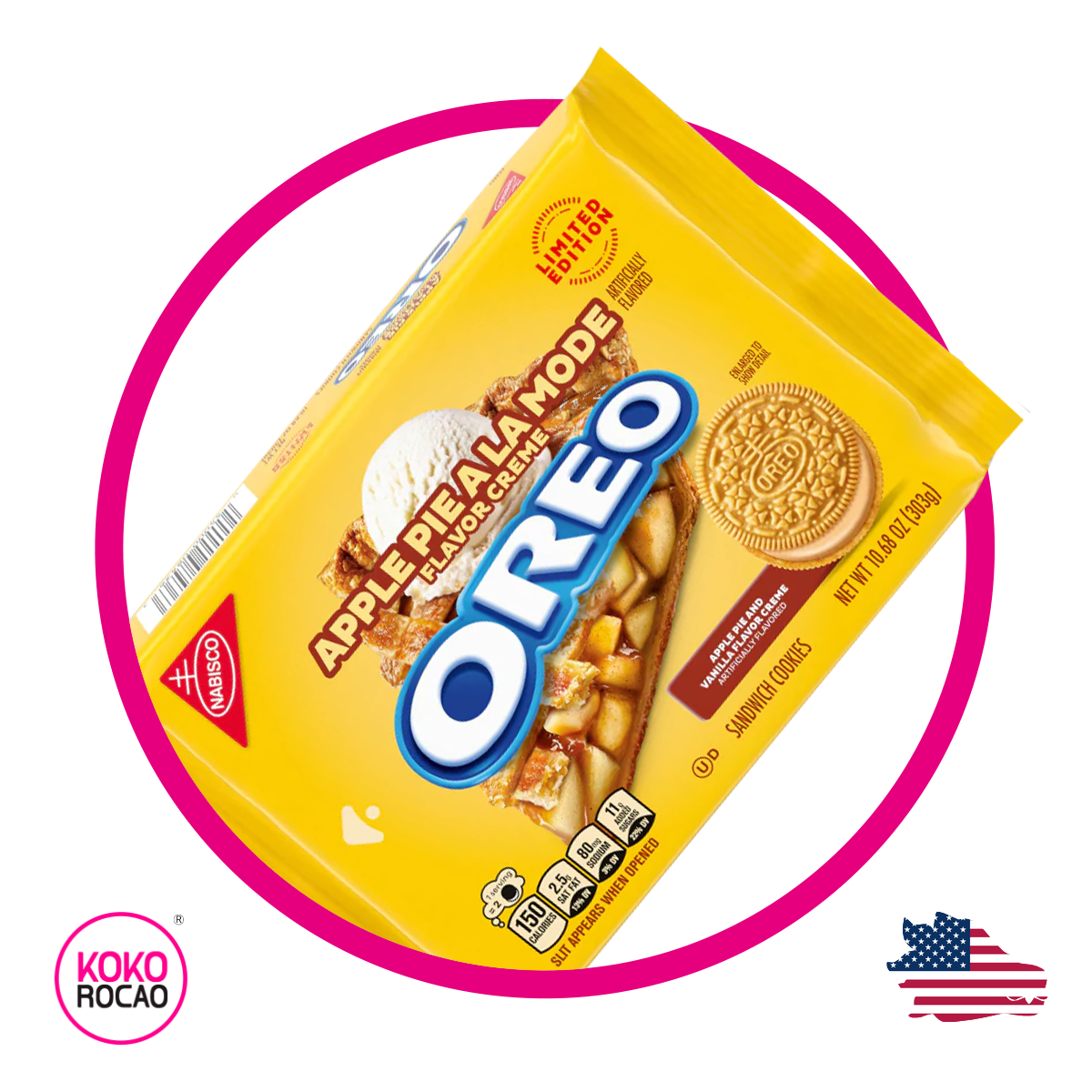 Caja de Nabisco Oreo Apple Pie a la Mode 303 g