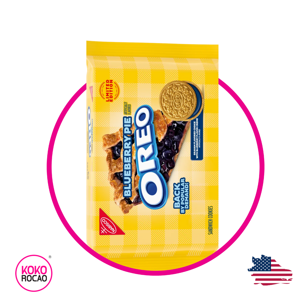 Caja de Nabisco Oreo Blueberry Pie 303 g
