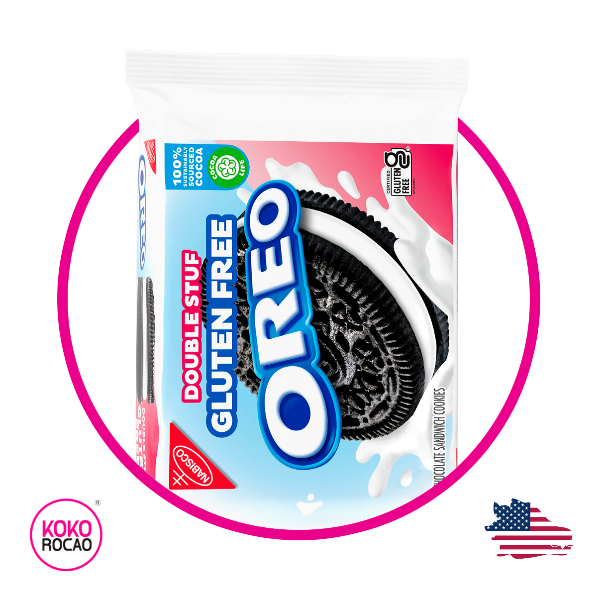 Bolsa de Nabisco Oreo Double Stuf Gluten Free 353 g