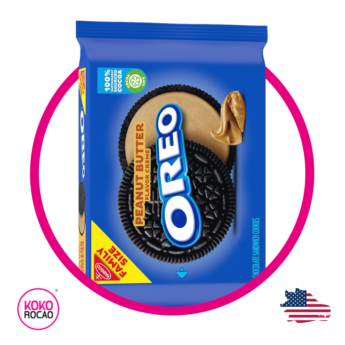 Bolsa de Nabisco Oreo Peanut Butter 482 g
