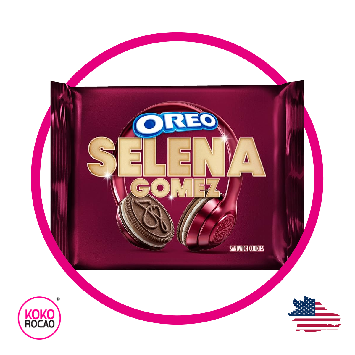 Bolsa de Nabisco Oreo Selena Gomez Cinnamon Creme 303 g