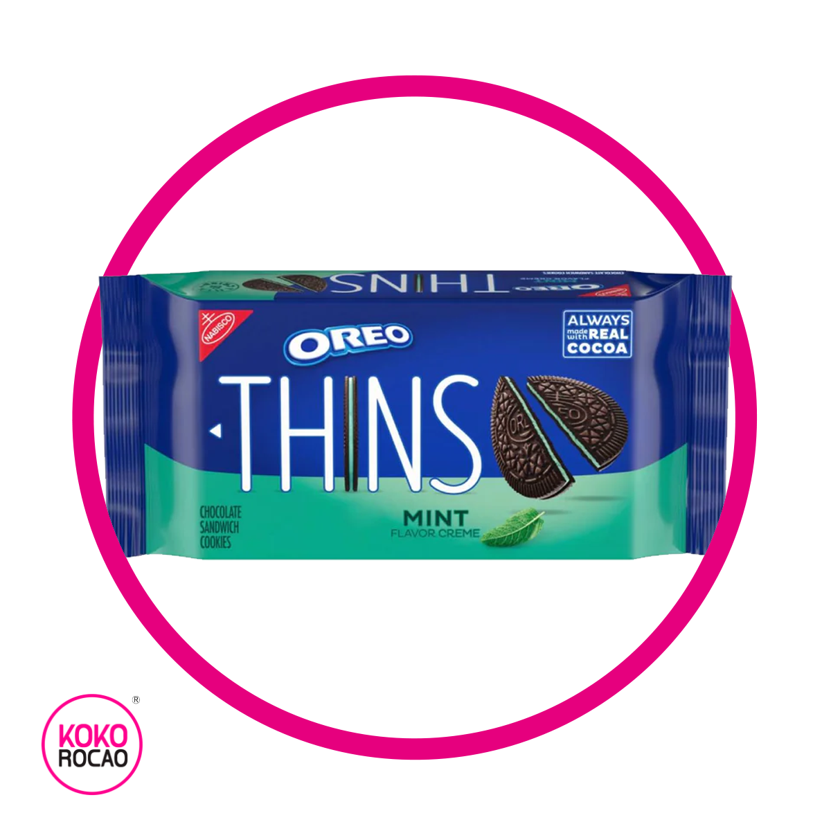 Caja de Nabisco Oreo Thins Mint 334 g