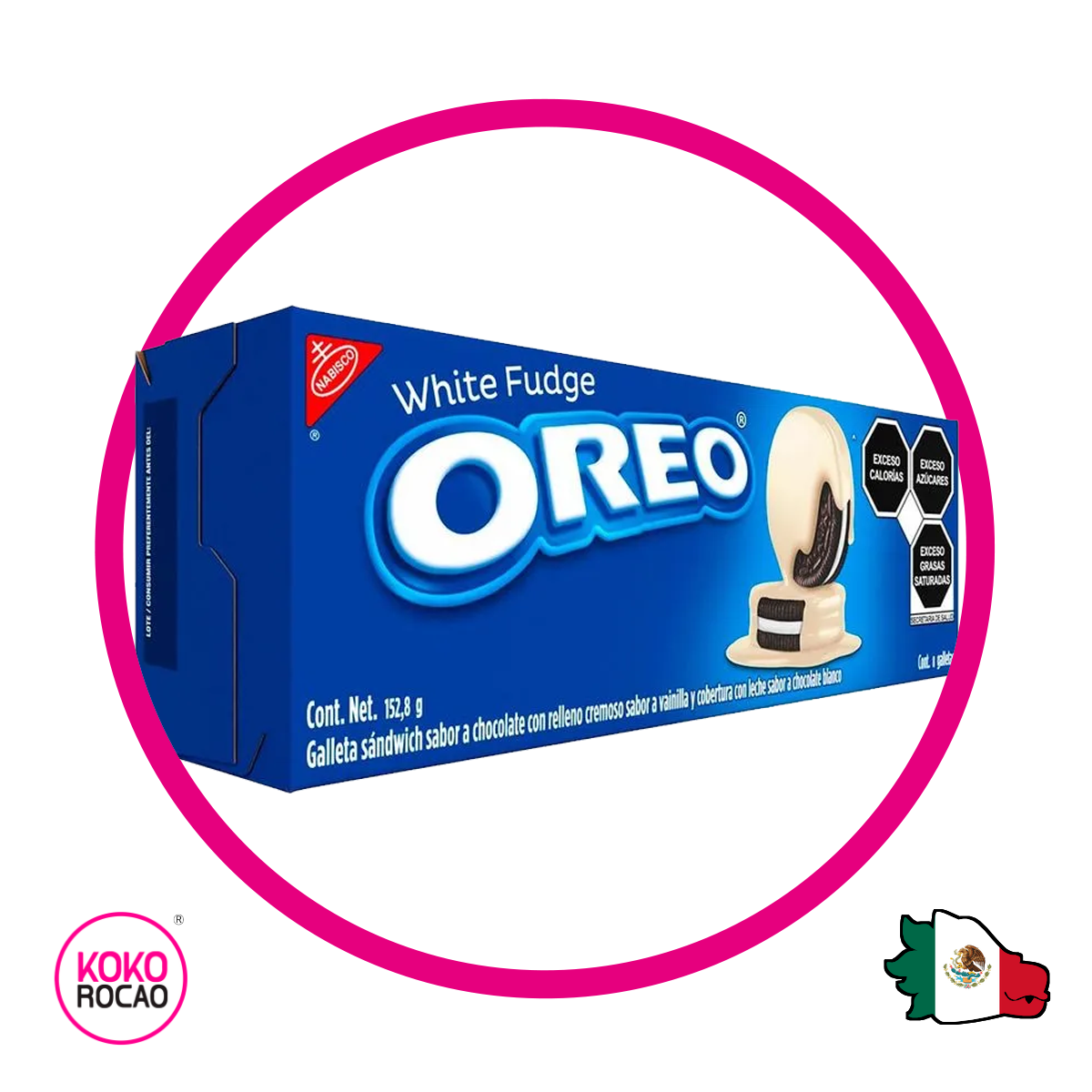 Caja de Nabisco Oreo White Fudge 152.8 g