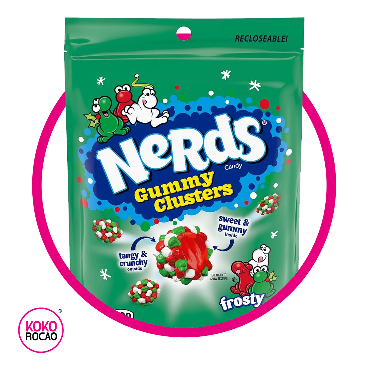 Bolsa de Nerds Clusters Frosty 226 g