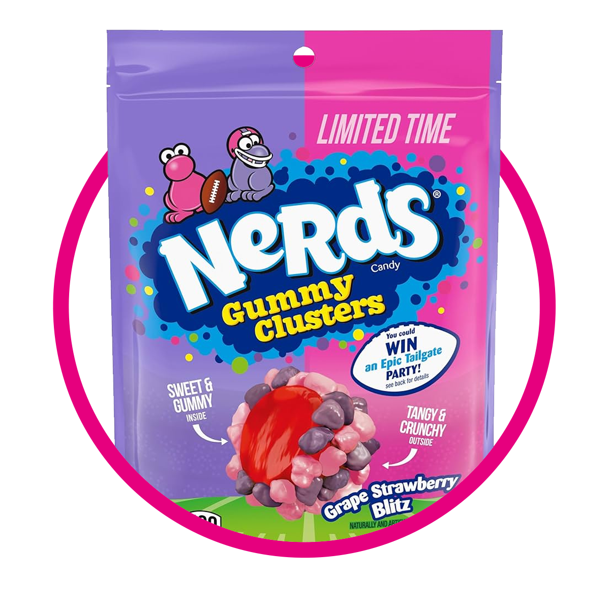 Bolsa de Nerds Clusters Grape Strawberry 227 g