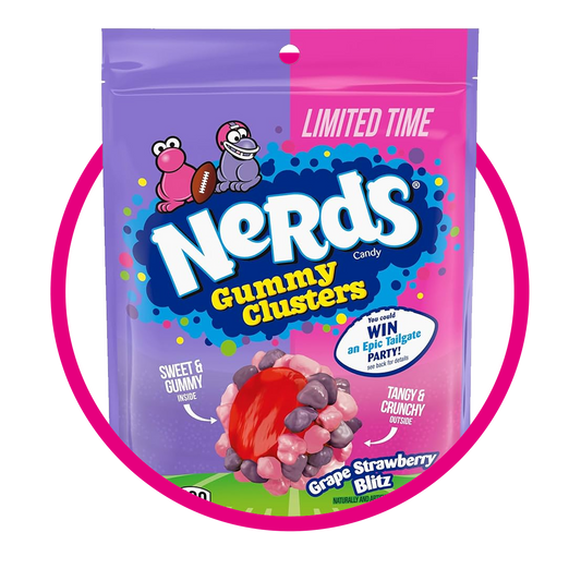 Bolsa de Nerds Clusters Grape Strawberry 227 g