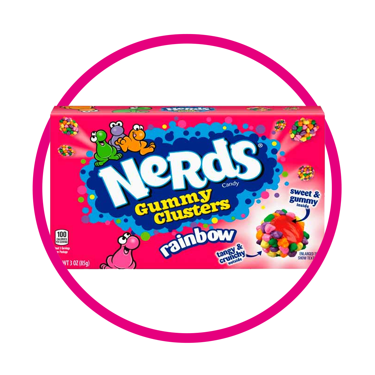 Caja de Nerds Clusters Rainbow 85 g