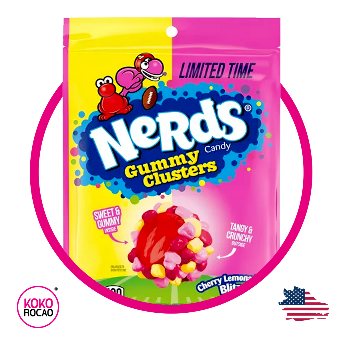 Bolsa de Nerds Clusters Cherry Lemonade 226 g