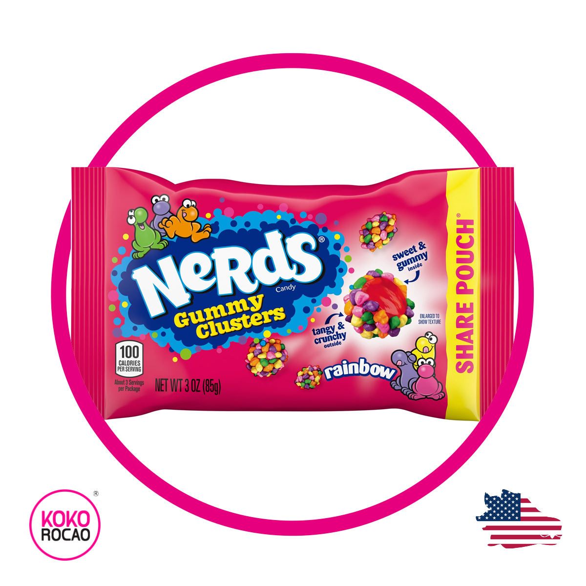 Bolsa de Nerds Clusters 85 g