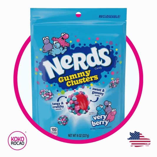 Bolsa de Nerds Clusters Very Berry 227 g