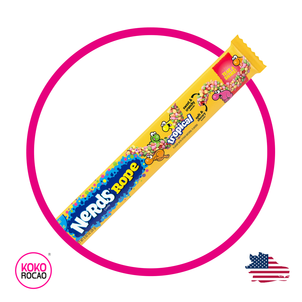 Nerds Rope Tropical 26 g
