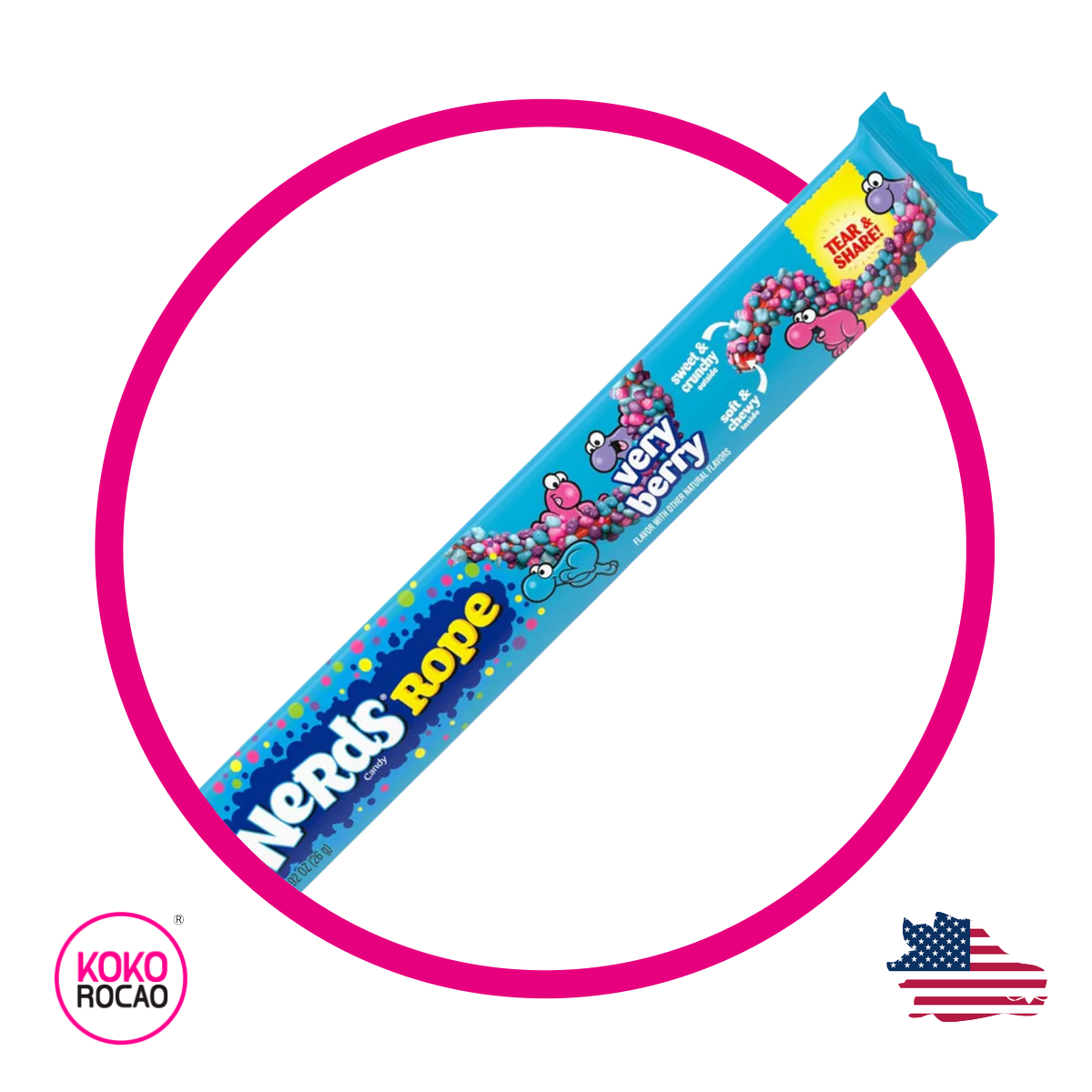 Nerds Rope Very Berry 26 g