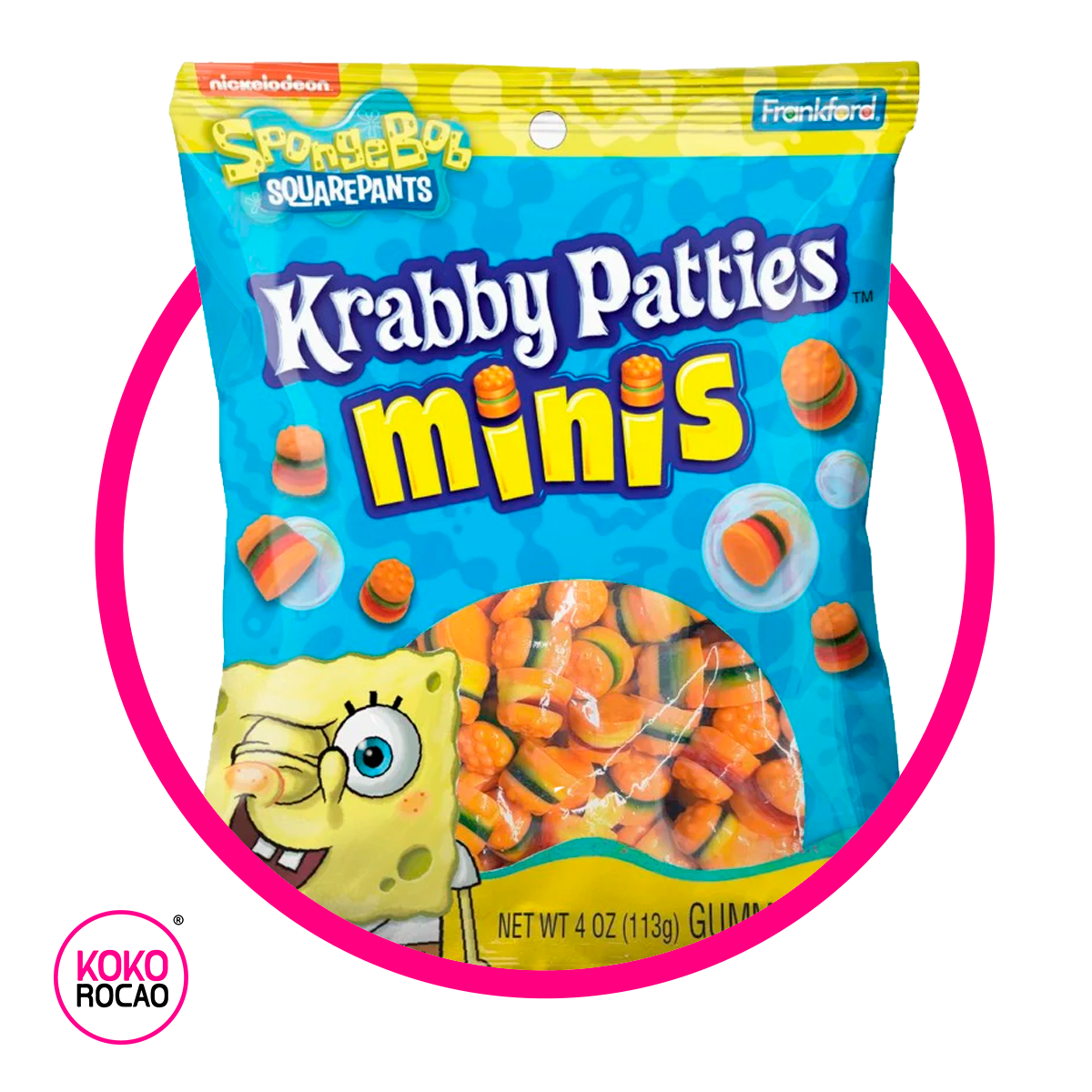 Bolsa de Nickelodeon Krabby Patties Minis 142 g