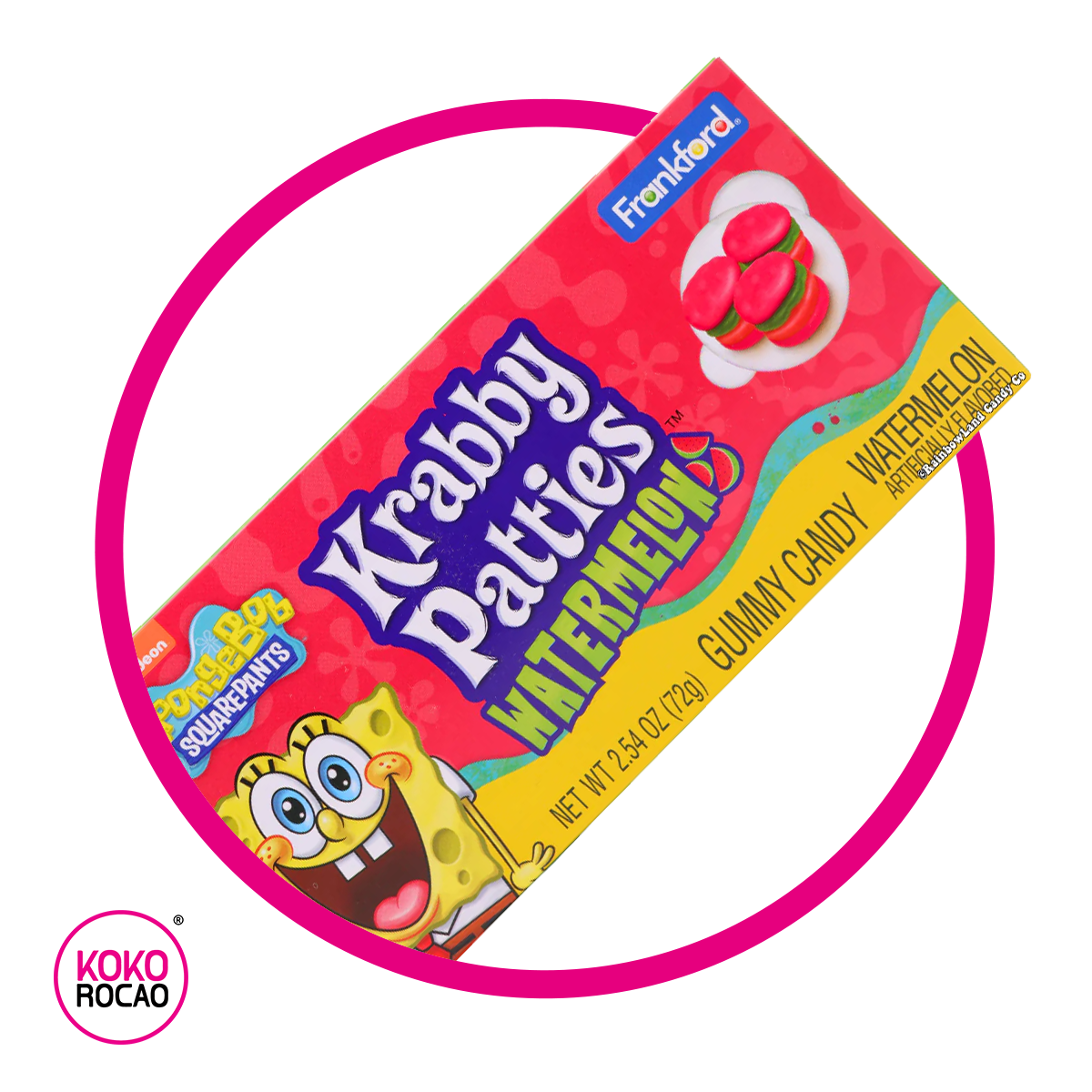 Caja de Nickelodeon Krabby Patties Watermelon 72 g