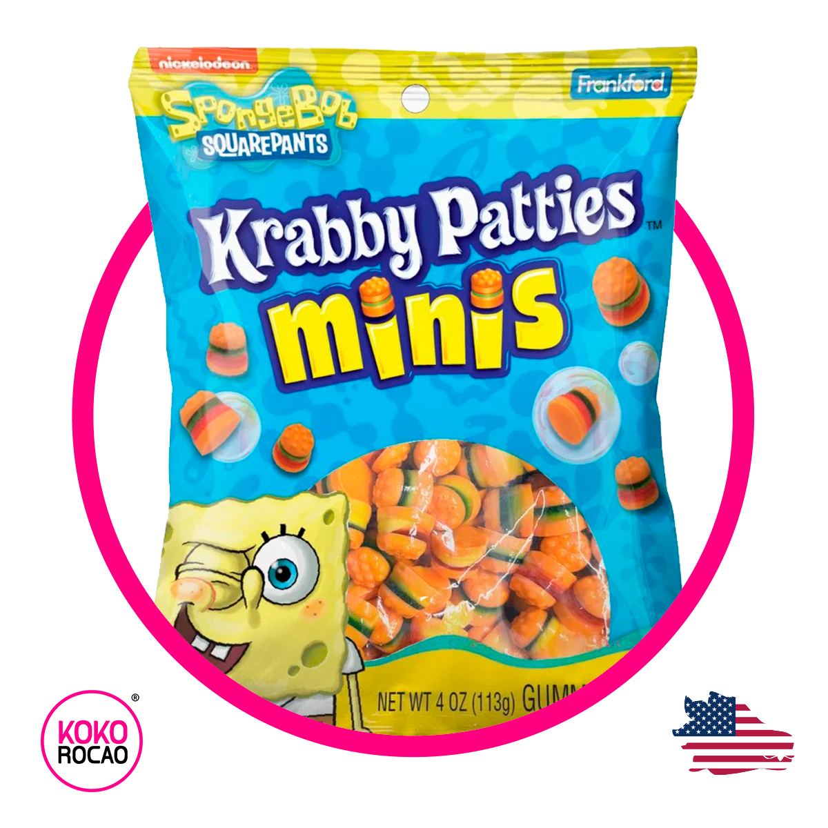 Bolsa de Nickelodeon Krabby Patties Minis 142 g