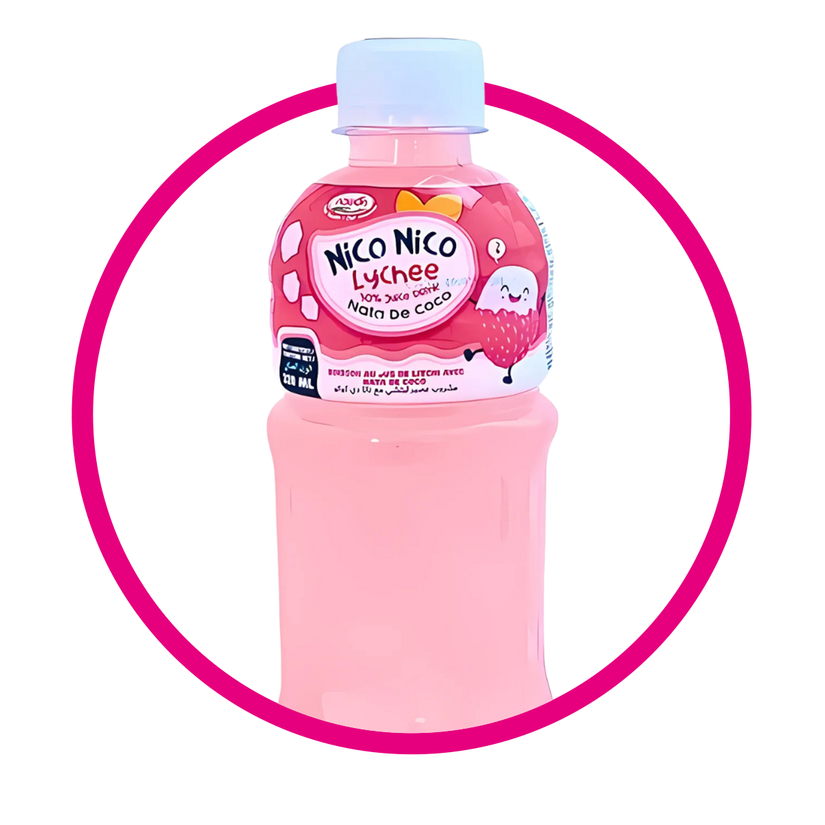 Botella de Nawon Nico Nico Lychee 320 ml
