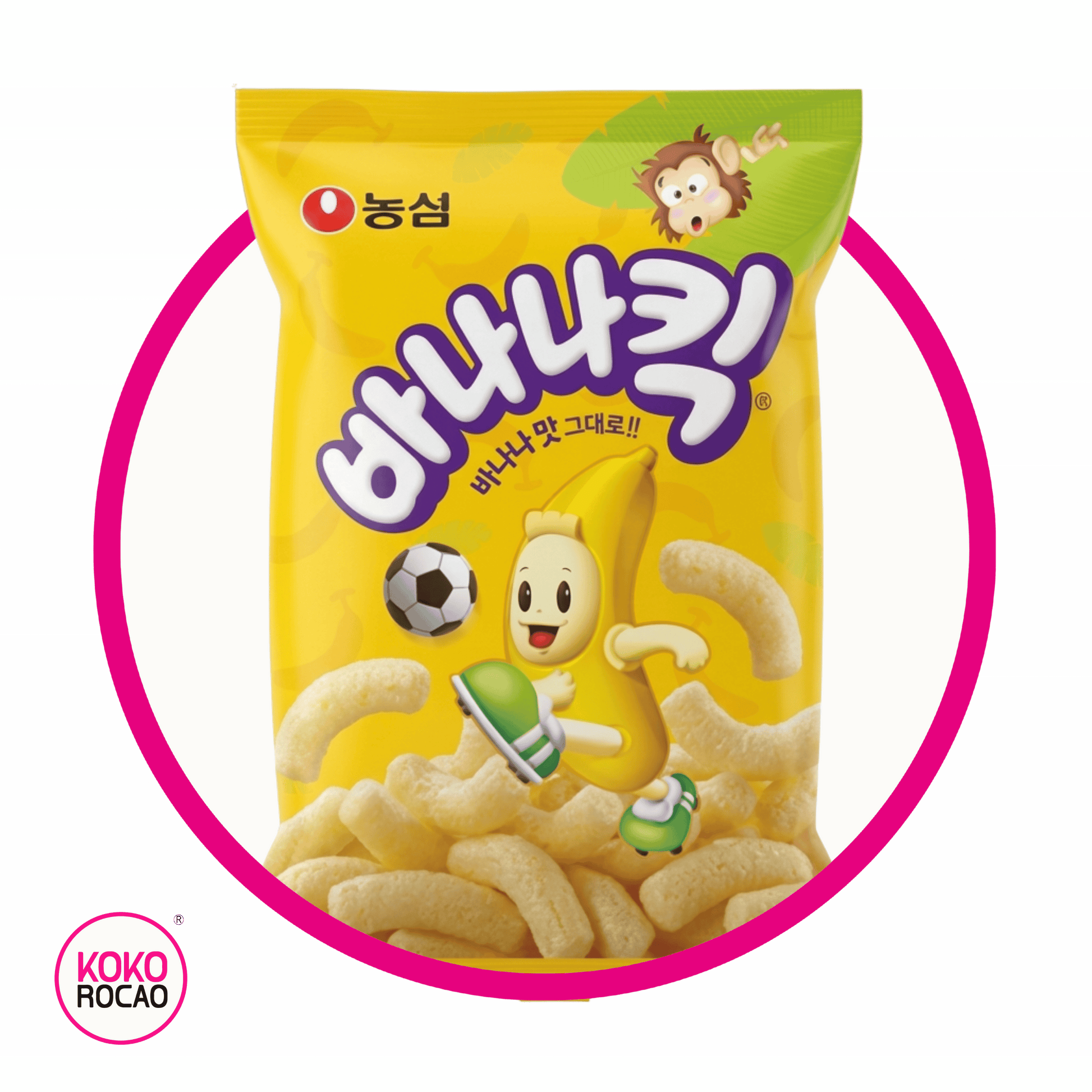 Bolsa de Nongshim Banana Kick 45 g