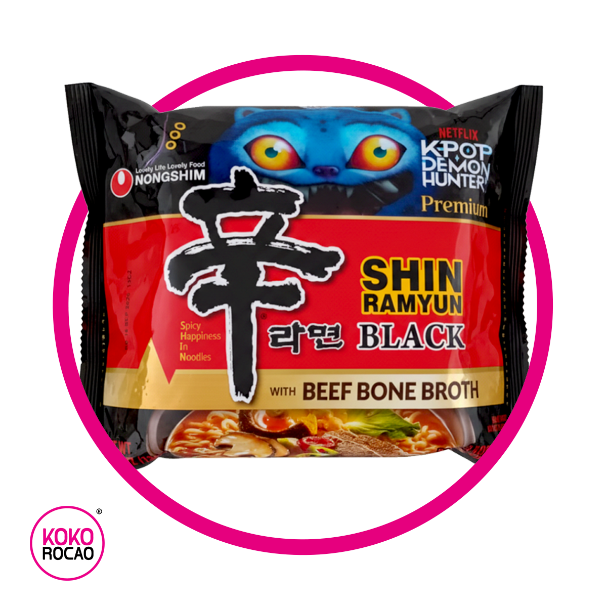 Bolsa de Nongshim Shin Ramyun Premium K-Pop Demon 130 g