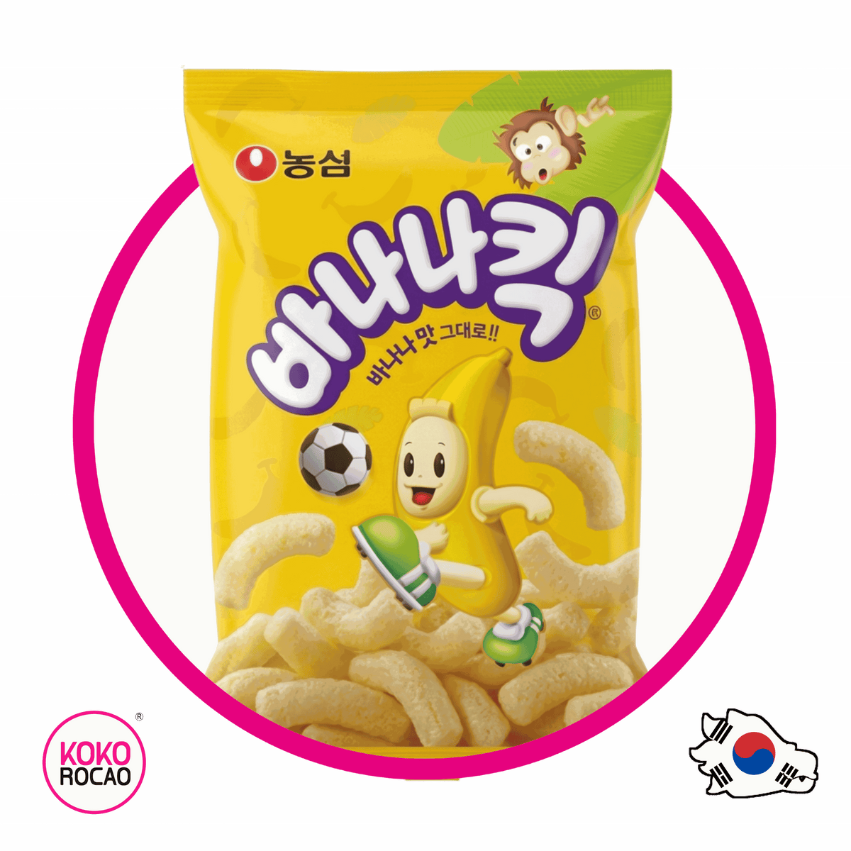 Bolsa de Nongshim Banana Kick 45 g