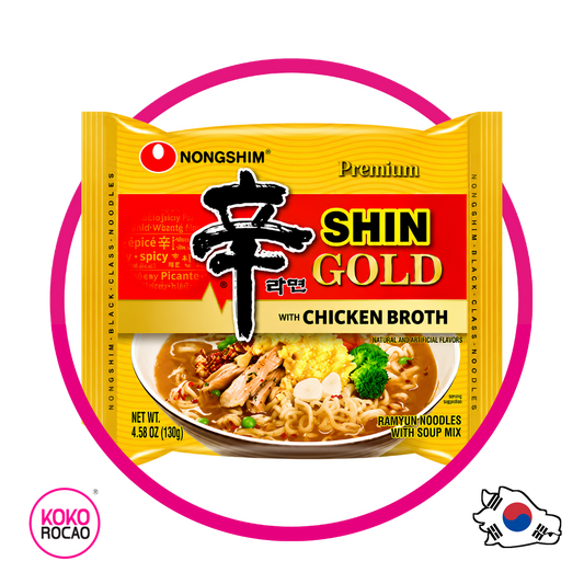 Bolsa de Nongshim Shin Ramyun Gold Chicken Broth 130 g