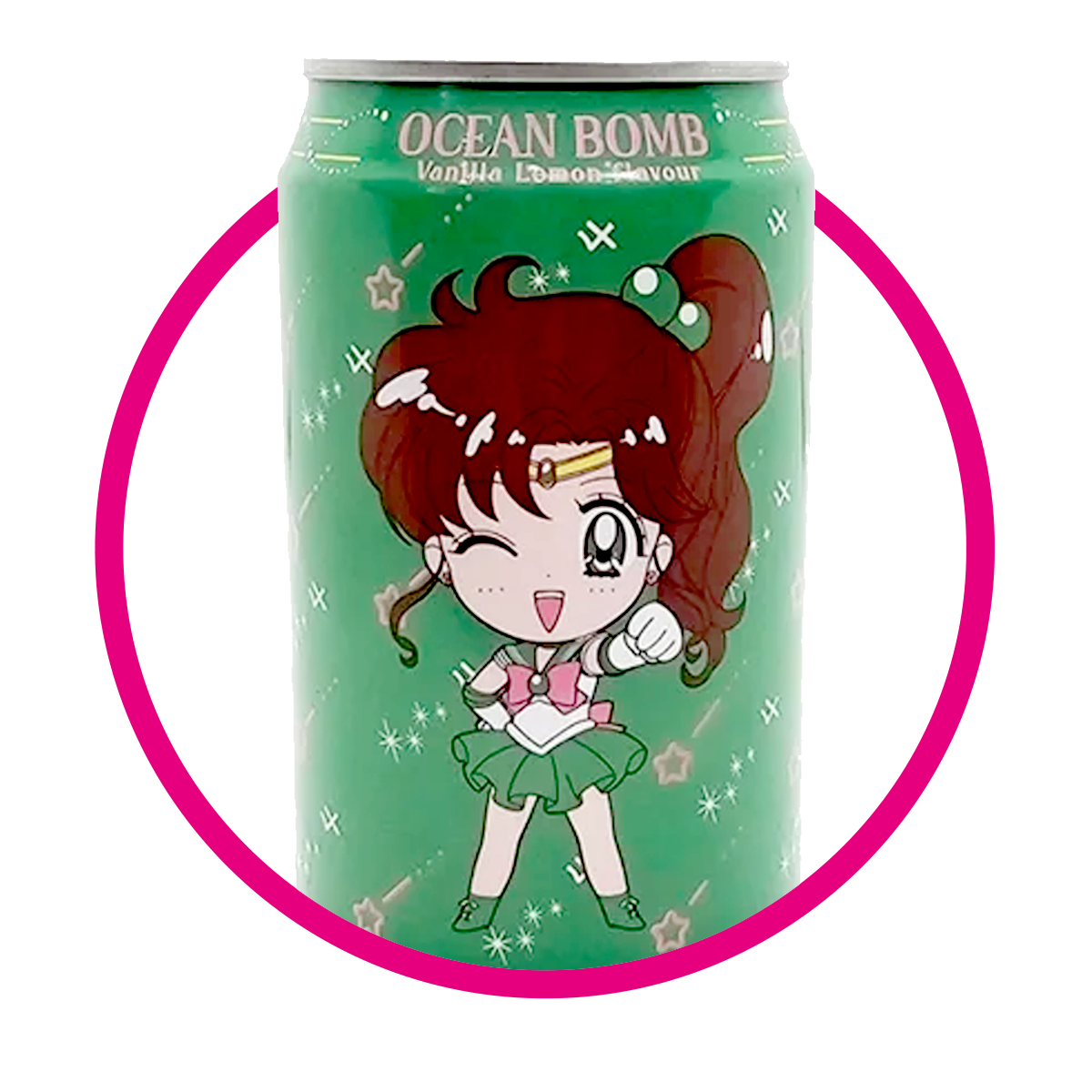 Lata de Oceanbomb Sailor Moon Vainilla Limon 330 ml