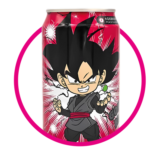 Lata de Oceanboomb Goku Black Peach Sparkling Water