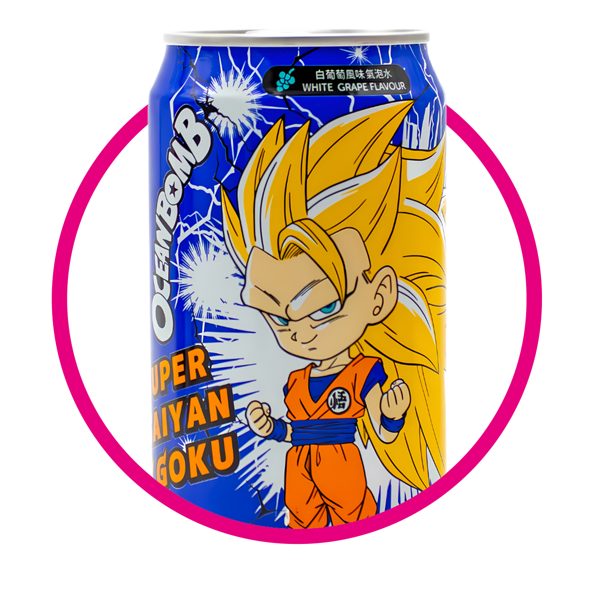 Lata de Oceanboomb White Grape Super Saiyan Goku 330 ml