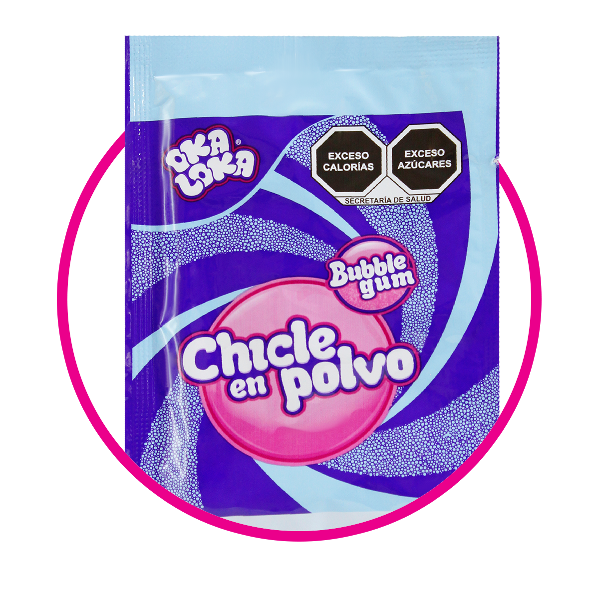 Bolsa de Oka Loka Blue Berry Bubble Gum 12 g