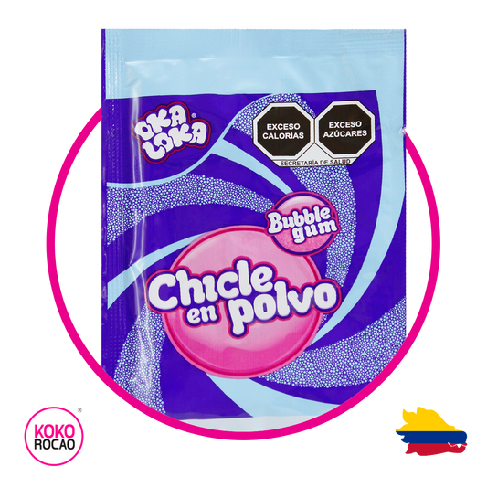 Bolsa de Oka Loka Blue Berry Bubble Gum 12 g