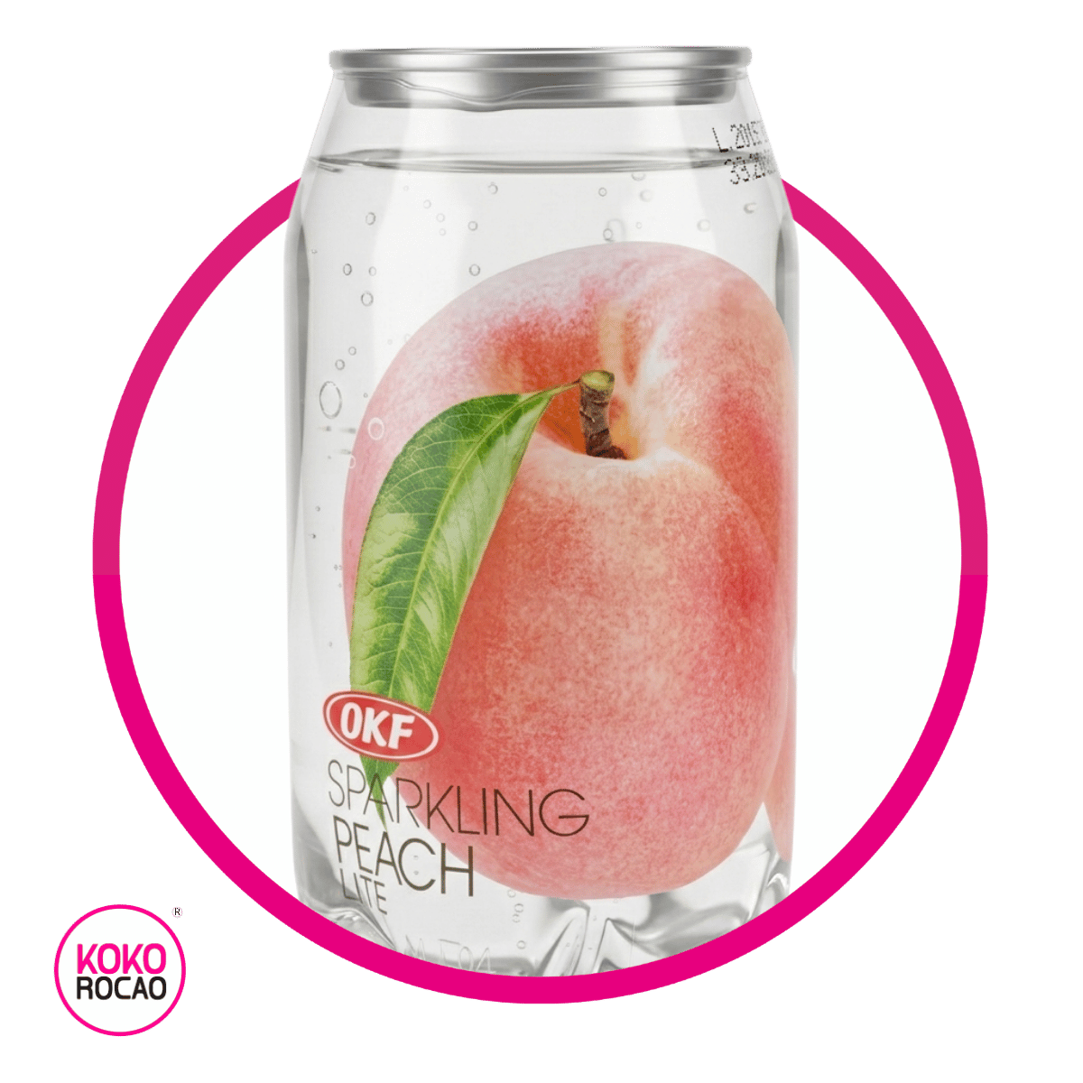 Lata de OKF Peach Water 350 ml