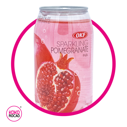 Lata de OKF Pomegrade Color Sparkling Water 350 ml