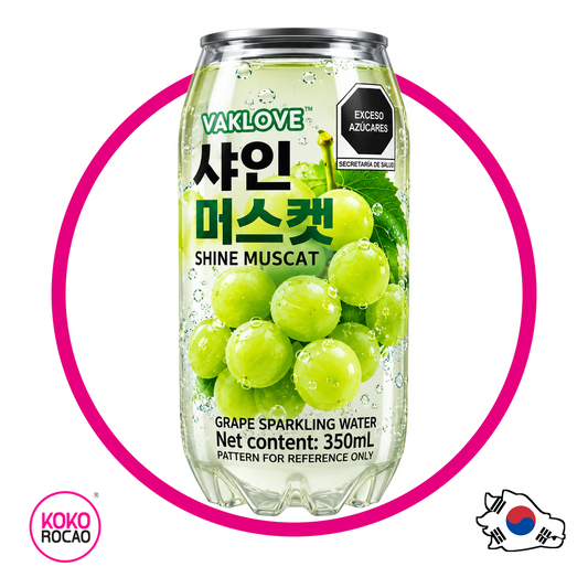 Lata de OKF Grape Sparkling Water 350 ml