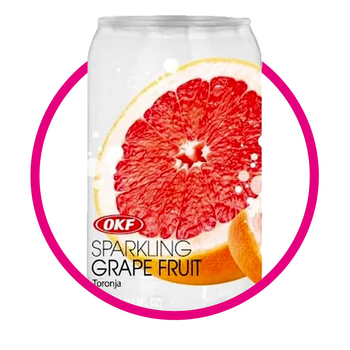 Lata de OKF Sparkling Toronja 350 ml