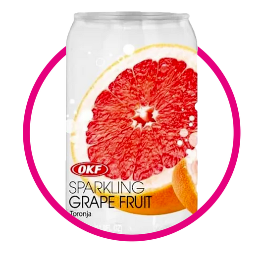 Lata de OKF Sparkling Toronja 350 ml