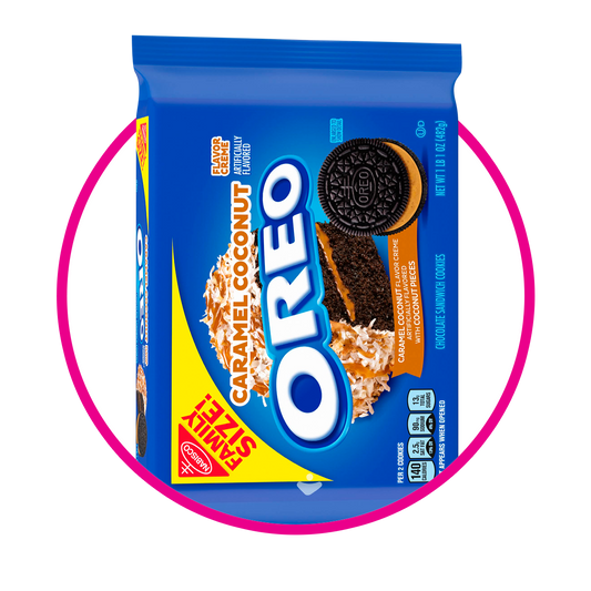 Bolsa de Nabisco Oreo Coconut Caramel 482 g