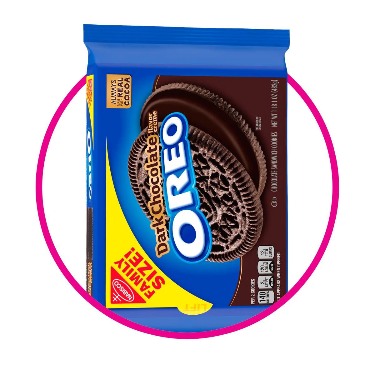 Bolsa de Oreo Galletas Dark 482 g