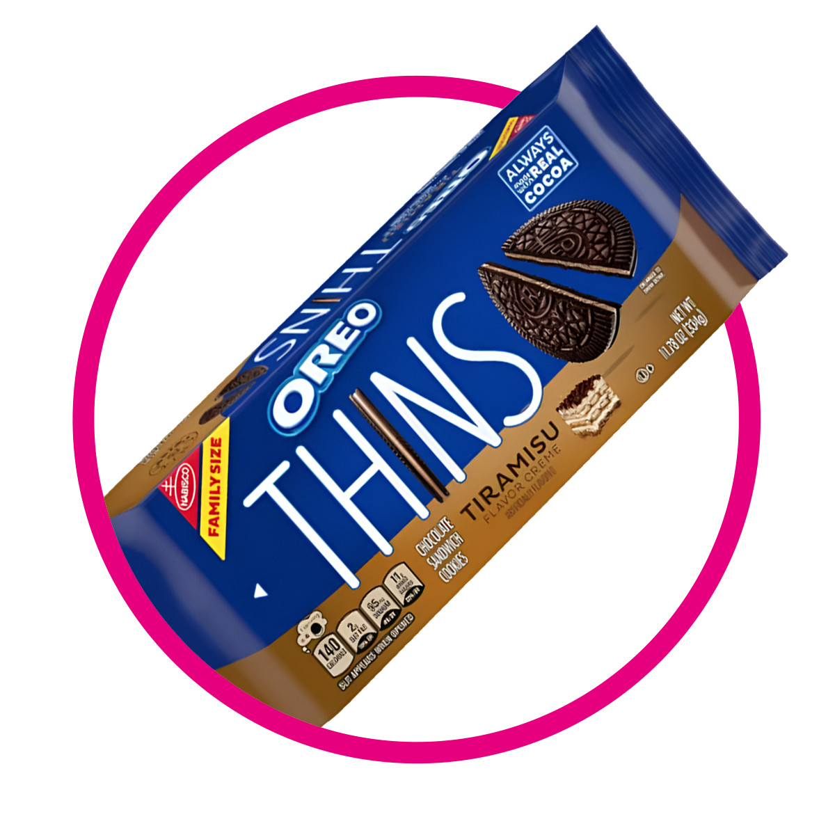 Bolsa de Nabisco Oreo Thins Tiramisú 334 g