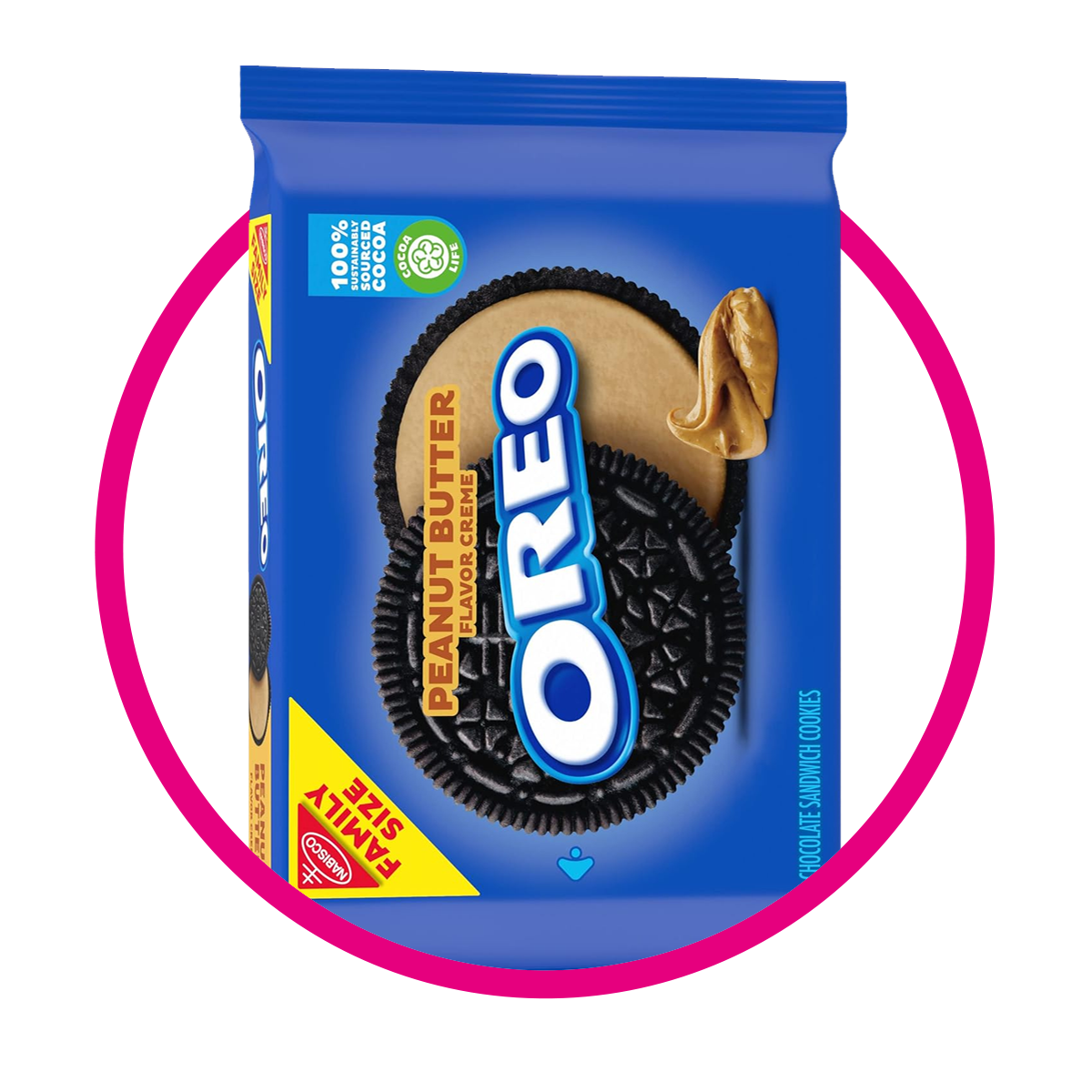 Bolsa de Nabisco Oreo Peanut Butter 482 g